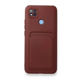 Xiaomi Redmi 9C Kelvin Kartvizitli Silikon - Bordo Kılıf