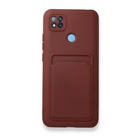 Xiaomi Redmi 9C Kelvin Kartvizitli Silikon - Bordo Kılıf