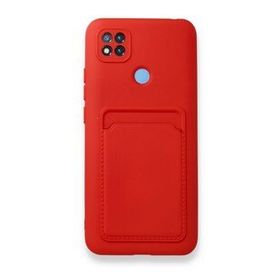 Xiaomi Redmi 9C Kelvin Kartvizitli Silikon - Kırmızı Kılıf