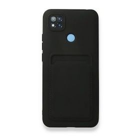 Xiaomi Redmi 9C Kelvin Kartvizitli Silikon - Siyah Kılıf