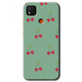 Xiaomi Redmi 9C Kiraz Berry Baskılı Uyumlu Silikon Kılıf