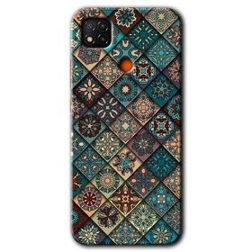 Xiaomi Redmi 9C Mandala Desen Baskılı Uyumlu Silikon Kılıf