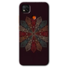Xiaomi Redmi 9C Mandala Flower Wal Baskılı Uyumlu Silikon Kılıf