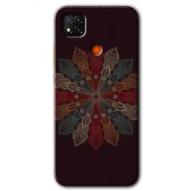 Xiaomi Redmi 9C Mandala Flower Wal Baskılı Uyumlu Silikon Kılıf