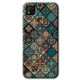 Xiaomi Redmi 9C Mat Mandala Baskılı Uyumlu Silikon Kılıf
