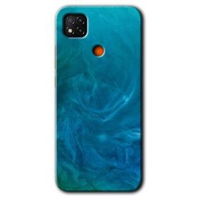 Xiaomi Redmi 9C Mavi Aura Baskılı Uyumlu Silikon Kılıf