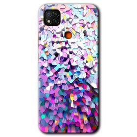 Xiaomi Redmi 9C Mosaic Fragments Colorfull Baskılı Uyumlu Silikon Kılıf