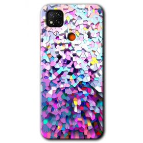 Xiaomi Redmi 9C Mosaic Fragments Colorfull Baskılı Uyumlu Silikon Kılıf