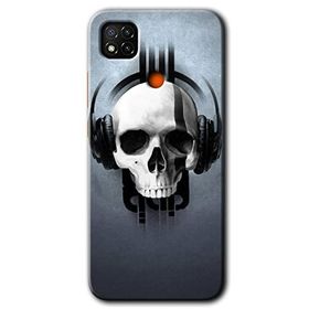 Xiaomi Redmi 9C Müzik Kurukafa Baskılı Uyumlu Silikon Kılıf