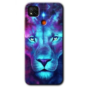 Xiaomi Redmi 9C Neon Lion Baskılı Uyumlu Silikon Kılıf