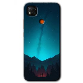 Xiaomi Redmi 9C Night Fores Mount Baskılı Uyumlu Silikon Kılıf