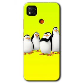 Xiaomi Redmi 9C Penguenler Baskılı Uyumlu Silikon Kılıf
