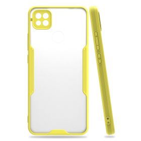 Xiaomi Redmi 9C Platin Silikon - Sarı Kılıf