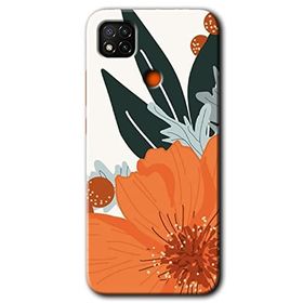 Xiaomi Redmi 9C Portakal Çiçeği Baskılı Uyumlu Silikon Kılıf