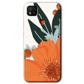 Xiaomi Redmi 9C Portakal Çiçeği Baskılı Uyumlu Silikon Kılıf