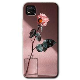 Xiaomi Redmi 9C Retro Gül Baskılı Uyumlu Silikon Kılıf