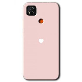 Xiaomi Redmi 9C Sade Kalp Baskılı Uyumlu Silikon Kılıf