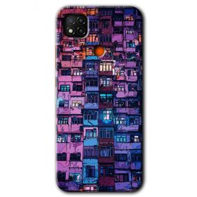 Xiaomi Redmi 9C Şehir Görünümü Baskılı Uyumlu Silikon Kılıf