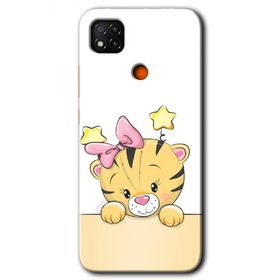 Xiaomi Redmi 9C Sevimli Kedi Baskılı Uyumlu Silikon Kılıf