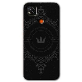 Xiaomi Redmi 9C Siyah Mandala 1 Baskılı Uyumlu Silikon Kılıf