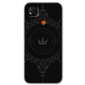 Xiaomi Redmi 9C Siyah Mandala 1 Baskılı Uyumlu Silikon Kılıf