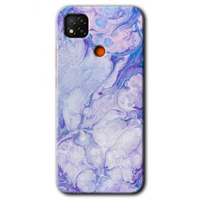 Xiaomi Redmi 9C Spots Lilac Baskılı Uyumlu Silikon Kılıf