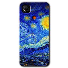 Xiaomi Redmi 9C Starry Night Baskılı Uyumlu Silikon Kılıf