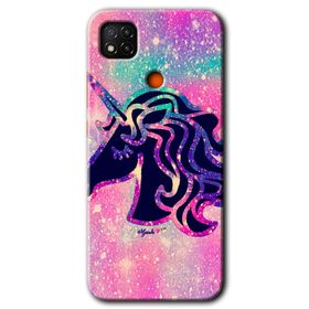 Xiaomi Redmi 9C Unicorn Kristal Baskılı Uyumlu Silikon Kılıf