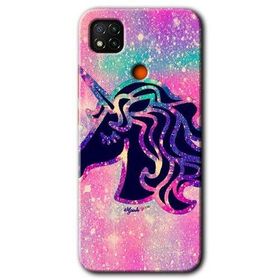 Xiaomi Redmi 9C Unicorn Kristal Baskılı Uyumlu Silikon Kılıf