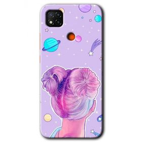 Xiaomi Redmi 9C Uzaylı Kız Baskılı Uyumlu Silikon Kılıf