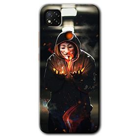 Xiaomi Redmi 9C V for Fire Baskılı Uyumlu Silikon Kılıf