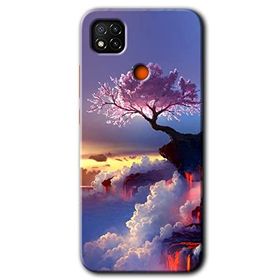 Xiaomi Redmi 9C Wash Red Wall Baskılı Uyumlu Silikon Kılıf