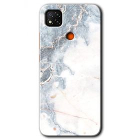 Xiaomi Redmi 9C White Marble Baskılı Uyumlu Silikon Kılıf
