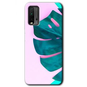Xiaomi Redmi 9T 3D Yaprak Baskılı Uyumlu Silikon Kılıf
