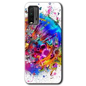 Xiaomi Redmi 9T 4K Clock Baskılı Uyumlu Silikon Kılıf