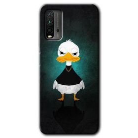 Xiaomi Redmi 9T Angry Duck Baskılı Uyumlu Silikon Kılıf