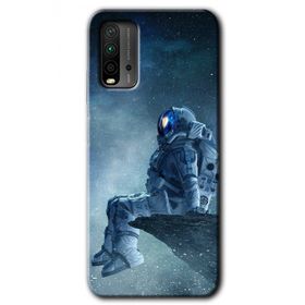 Xiaomi Redmi 9T Astronot Yalnızlığı Baskılı Uyumlu Silikon Kılıf