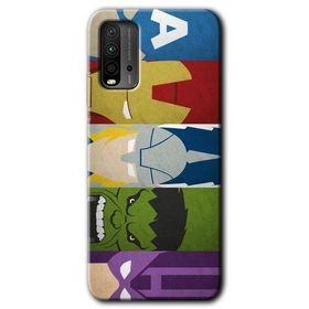 Xiaomi Redmi 9T Avengers 1 Baskılı Uyumlu Silikon Kılıf