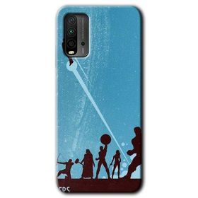 Xiaomi Redmi 9T Avengers Team Baskılı Uyumlu Silikon Kılıf