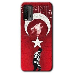 Xiaomi Redmi 9T Bozkurt Atam Baskılı Uyumlu Silikon Kılıf
