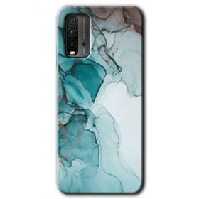 Xiaomi Redmi 9T Buzul Mermer Baskılı Uyumlu Silikon Kılıf