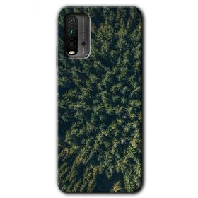 Xiaomi Redmi 9T Çam Ağacı Ormanı Baskılı Uyumlu Silikon Kılıf