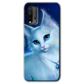 Xiaomi Redmi 9T Cat Glance Baskılı Uyumlu Silikon Kılıf