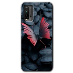 Xiaomi Redmi 9T Dark Butterfly Baskılı Uyumlu Silikon Kılıf