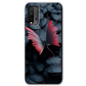 Xiaomi Redmi 9T Dark Butterfly Baskılı Uyumlu Silikon Kılıf