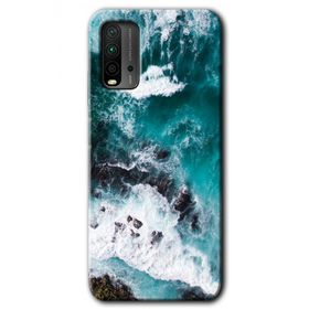 Xiaomi Redmi 9T Deniz Kıyısı Baskılı Uyumlu Silikon Kılıf