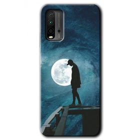 Xiaomi Redmi 9T Dolunay Yalnızlık Baskılı Uyumlu Silikon Kılıf