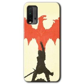 Xiaomi Redmi 9T Dragon Hunter 1 Baskılı Uyumlu Silikon Kılıf