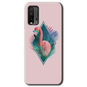 Xiaomi Redmi 9T Flamingo Baskılı Uyumlu Silikon Kılıf