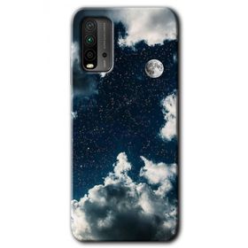 Xiaomi Redmi 9T Gece Gökyüzü Baskılı Uyumlu Silikon Kılıf